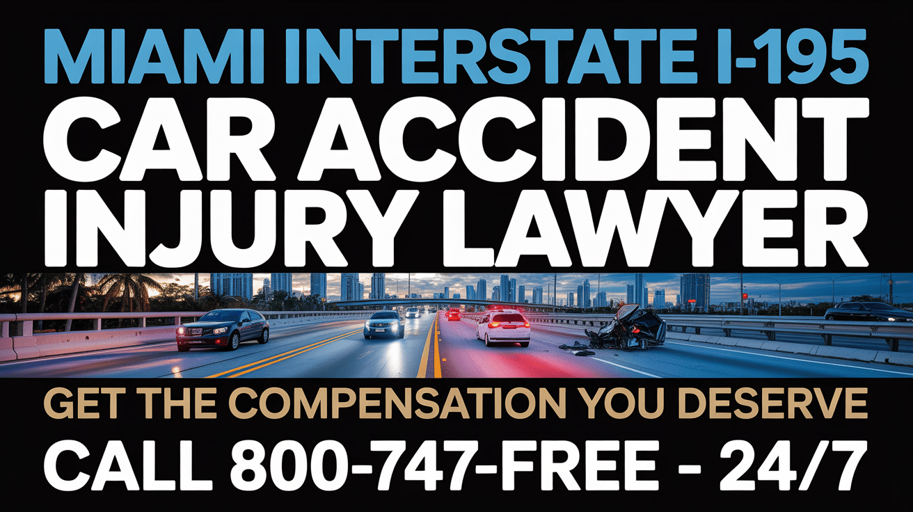 Abogado de lesiones por accidente de automóvil en la Interestatal I-195 de Miami