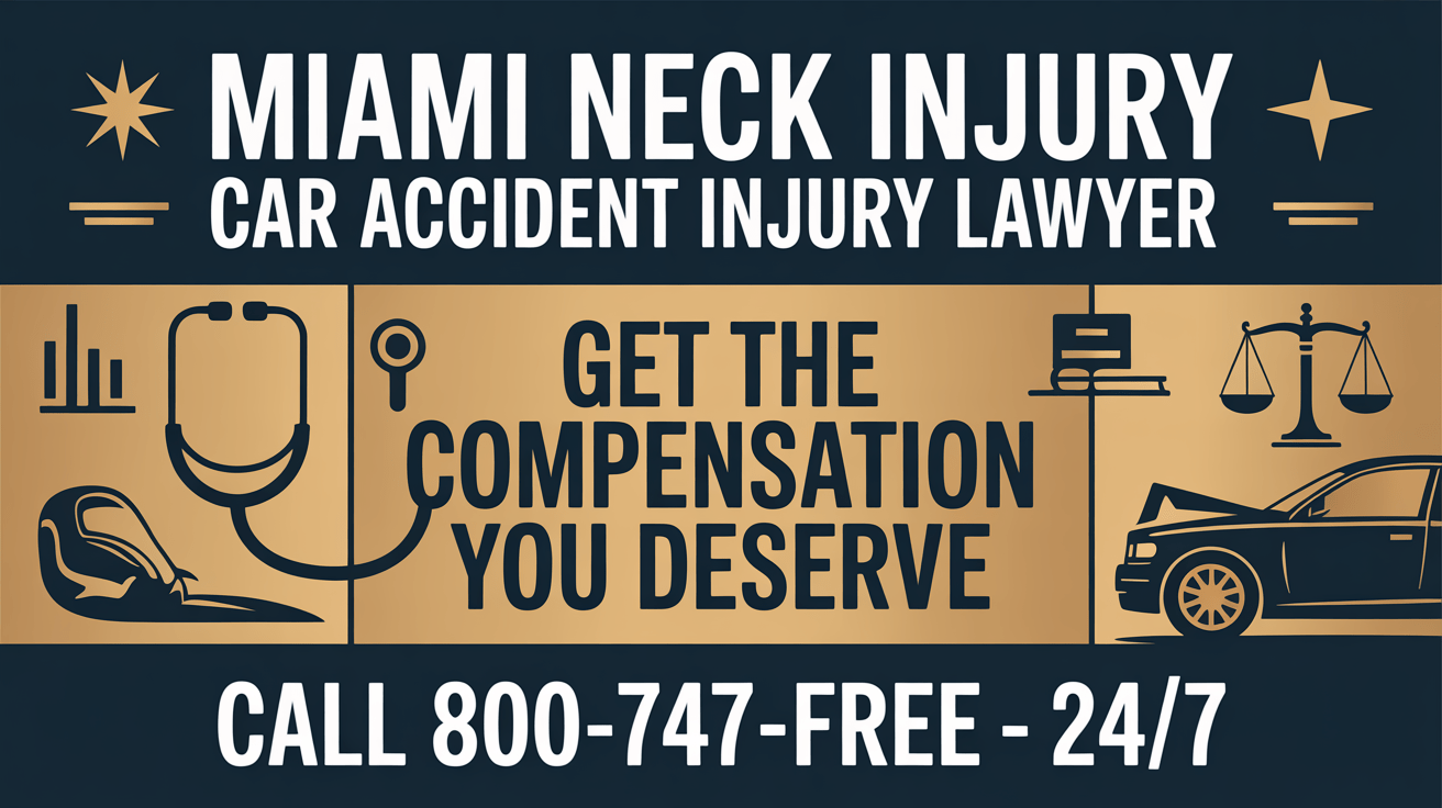 Abogado de lesiones por accidente automovilístico en Miami por lesiones en el cuello