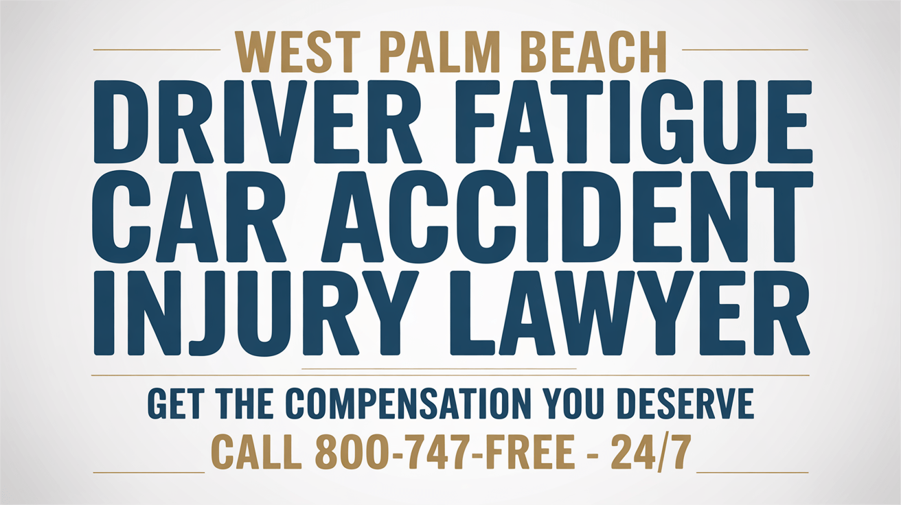 West Palm Beach Driver Fatigue Car Accident Injury Lawyer
