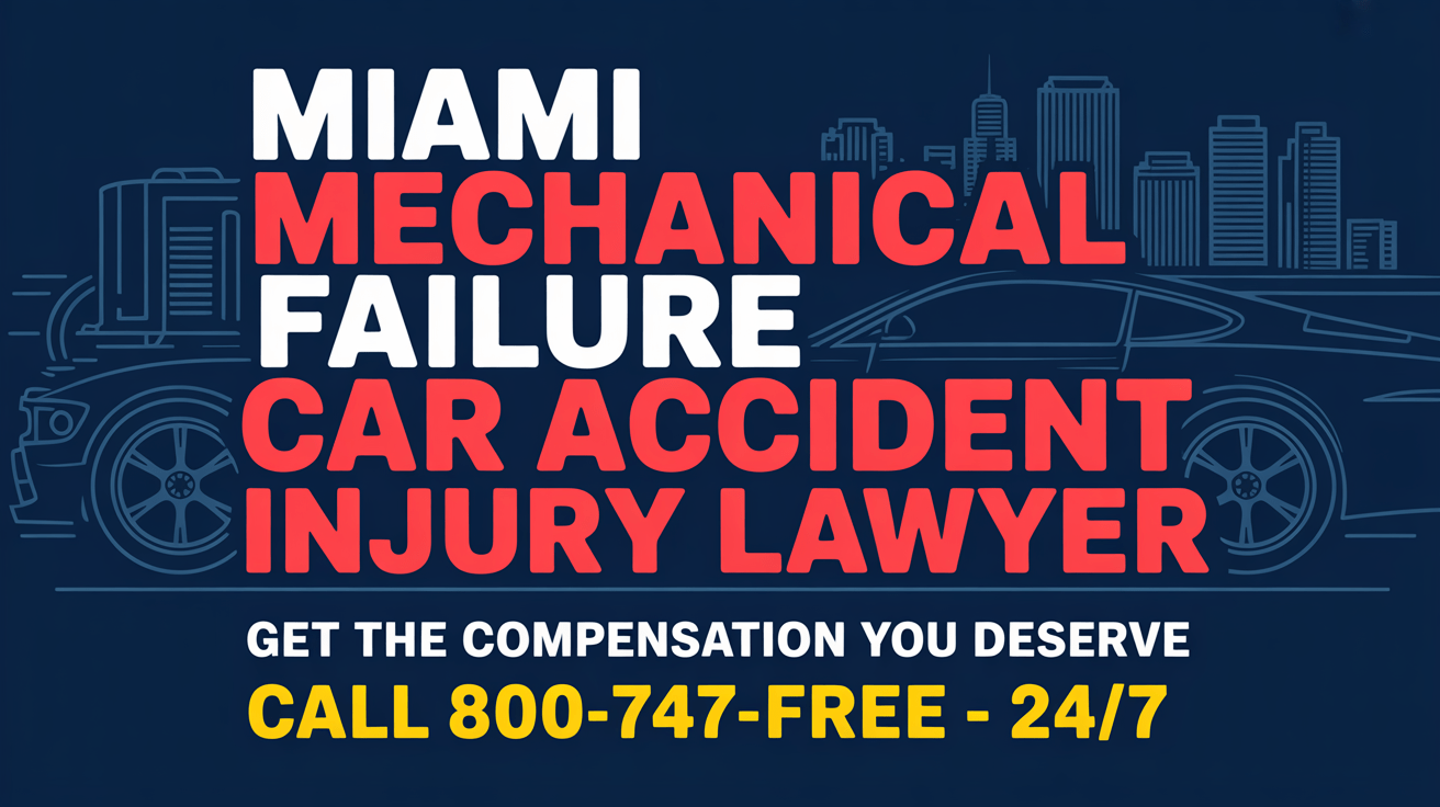 Abogado de Lesiones por Accidentes de Automóvil por Fallas Mecánicas en Miami
