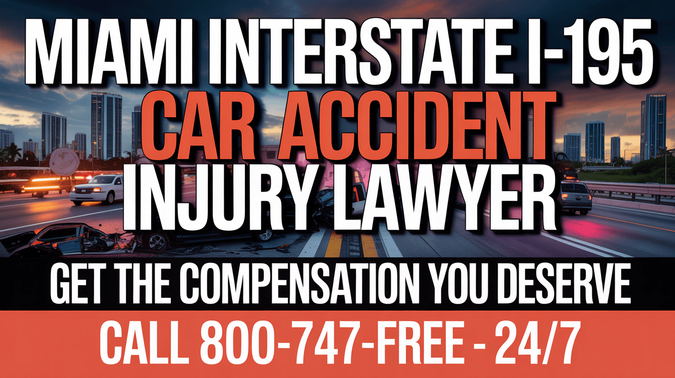 Abogado de lesiones por accidente automovilístico en la Interestatal I-195 de Miami