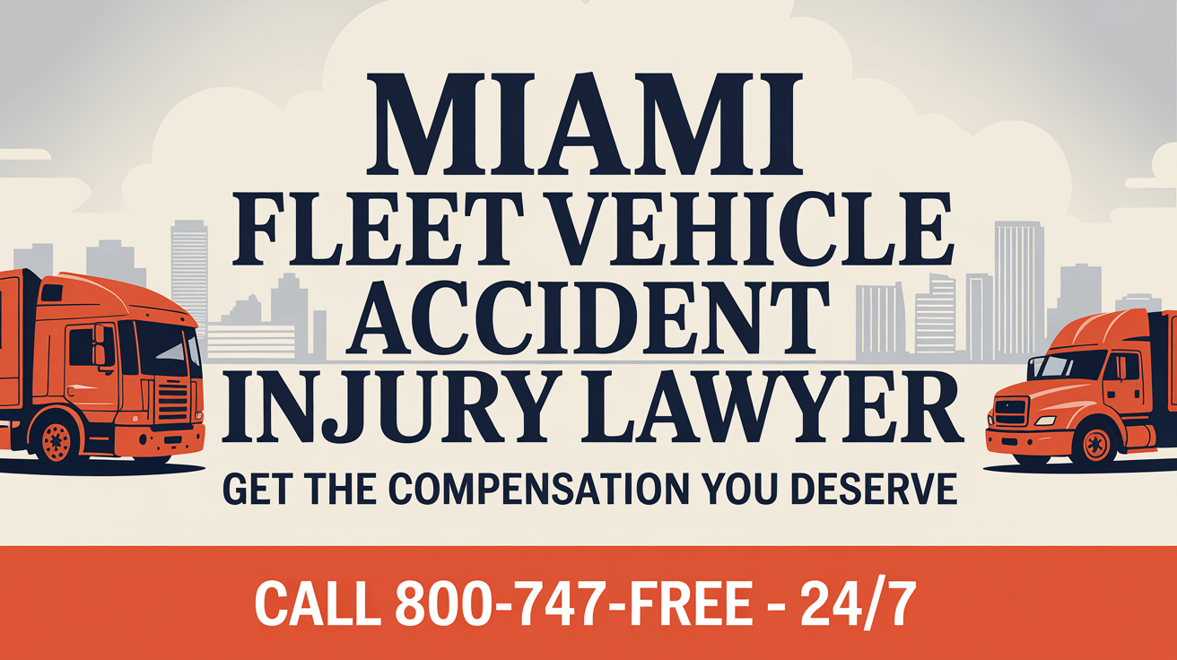 Abogado de lesiones por accidente de vehículo de flota en Miami