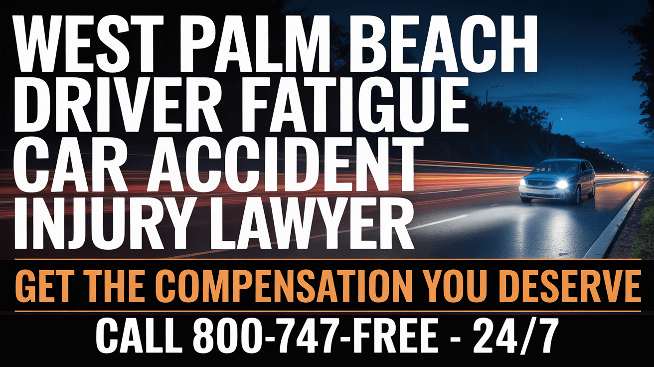 West Palm Beach Driver Fatigue Car Accident Injury Lawyer
