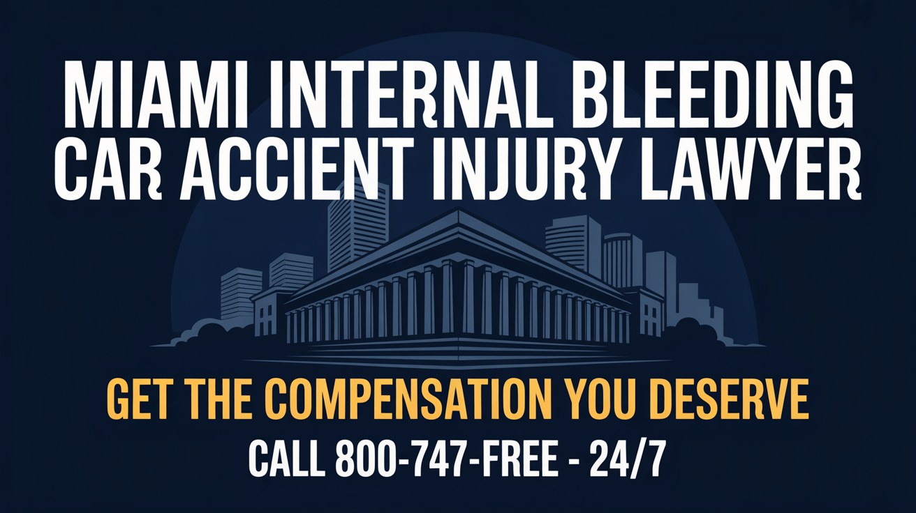 Abogado de lesiones por accidente automovilístico con hemorragia interna en Miami