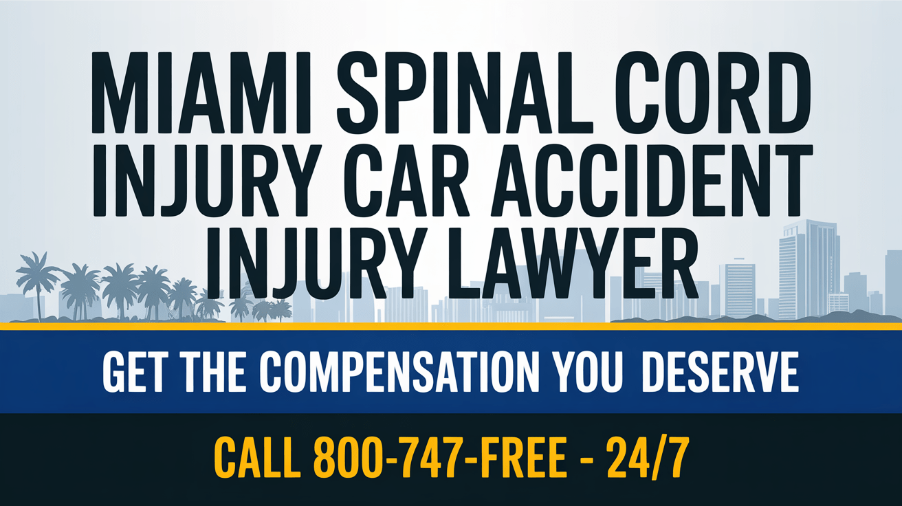 Abogado de lesiones por accidente de automóvil en Miami con lesión de médula espinal