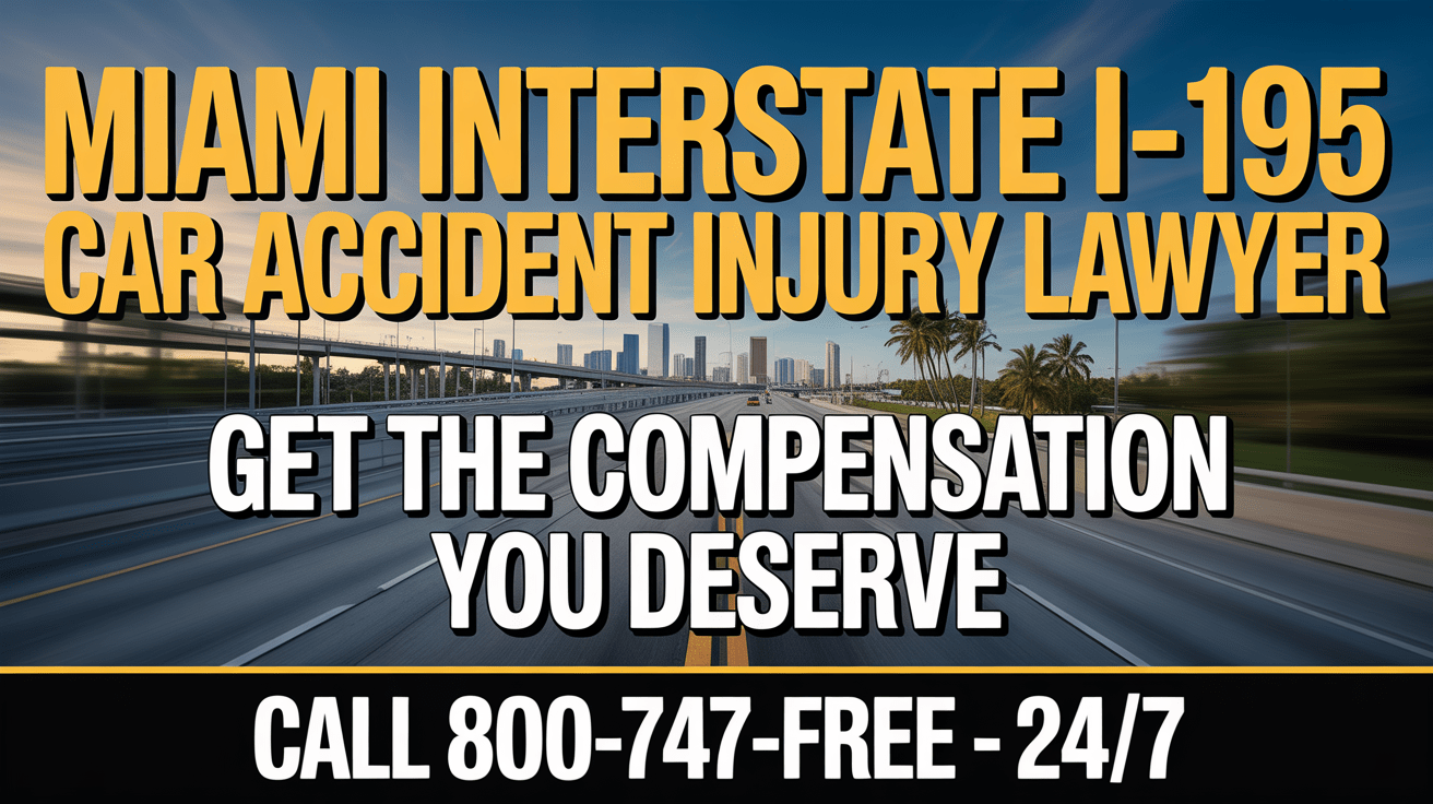 Abogado de lesiones por accidente de automóvil en la Interestatal I-195 de Miami