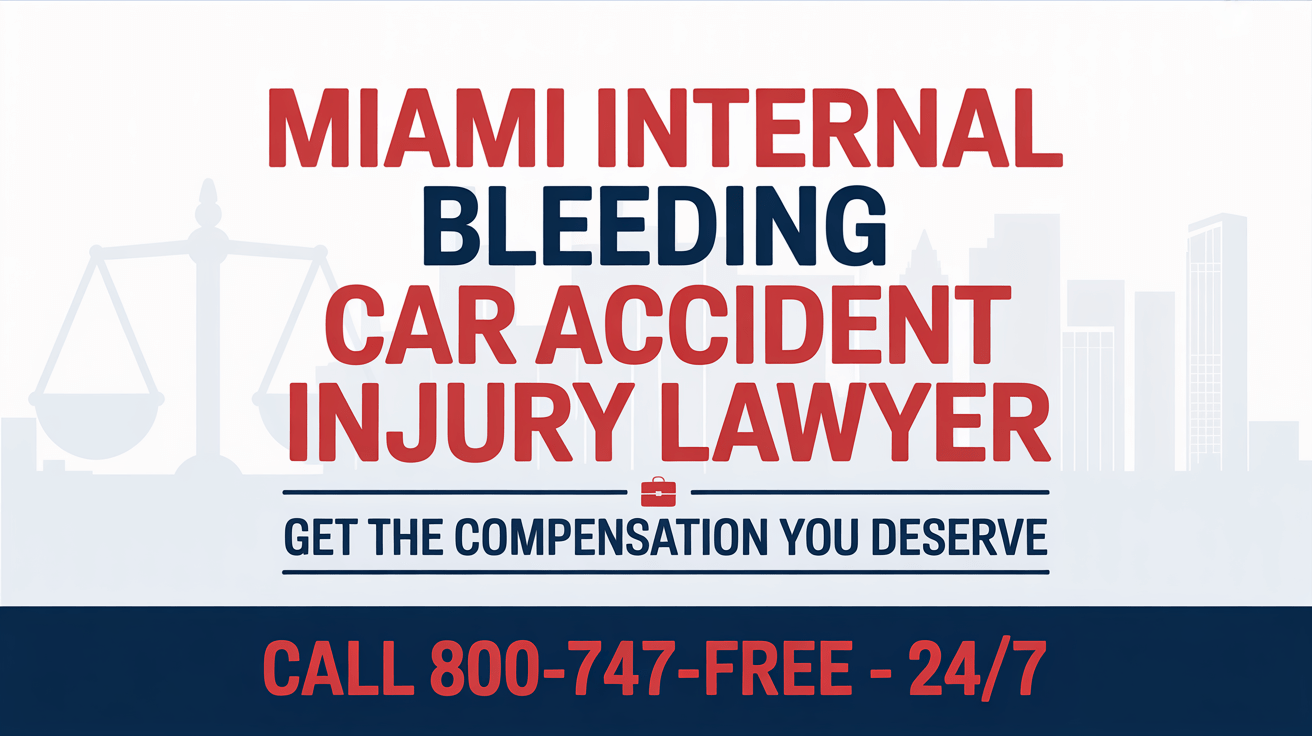 Abogado de Lesiones por Hemorragia Interna en Accidentes de Auto en Miami