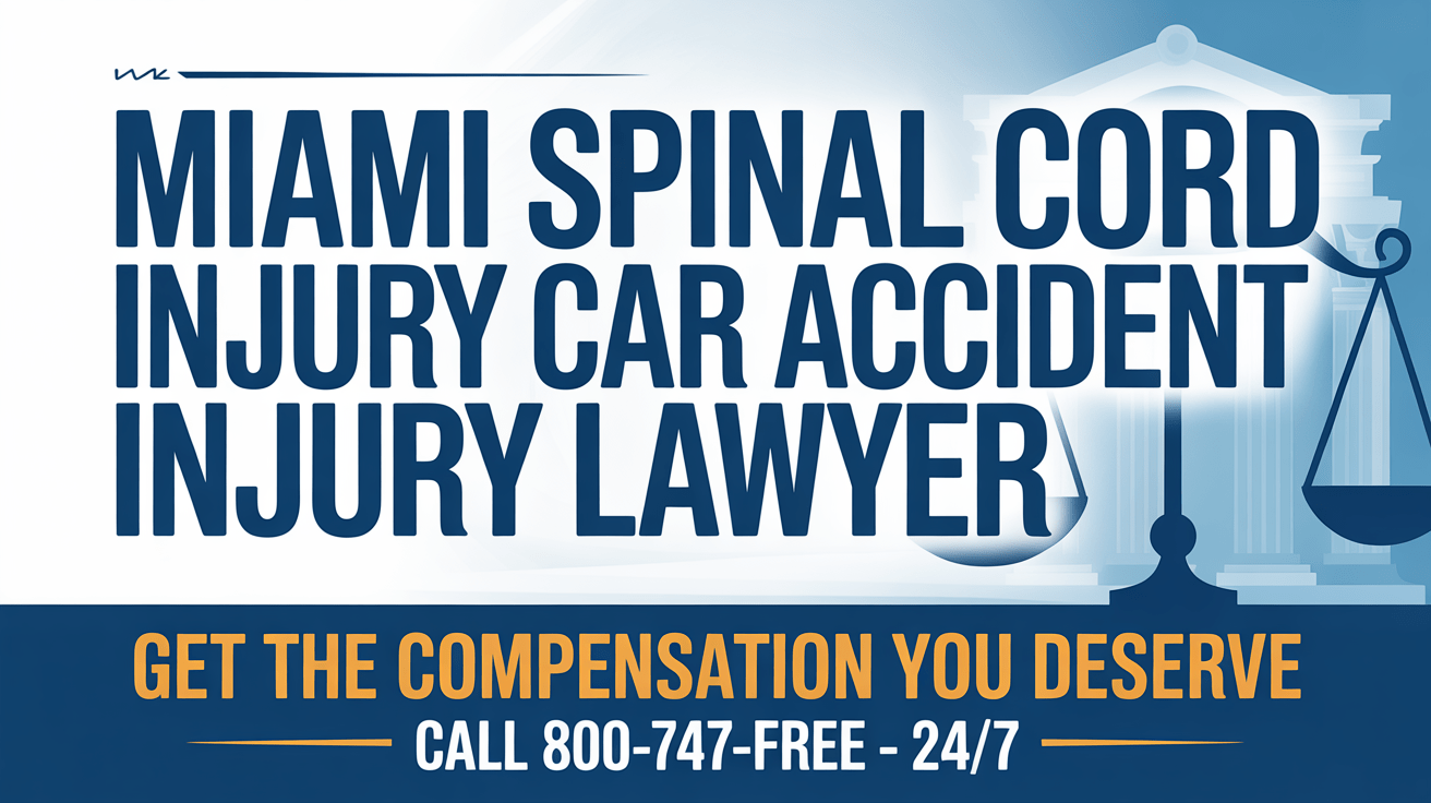 Abogado de lesiones por accidente de automóvil en Miami con lesión de médula espinal