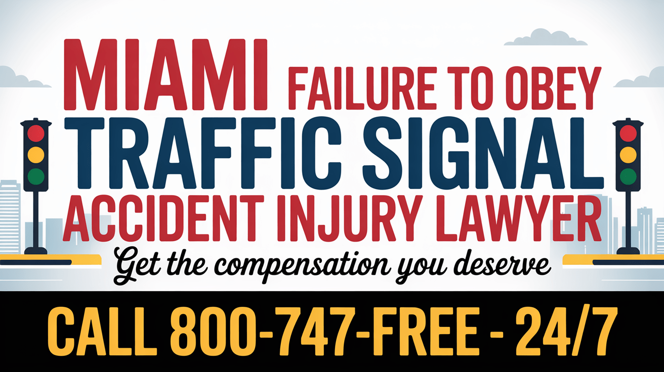 Miami Failure To Obey Traffic Signal Accident Injury Lawyer