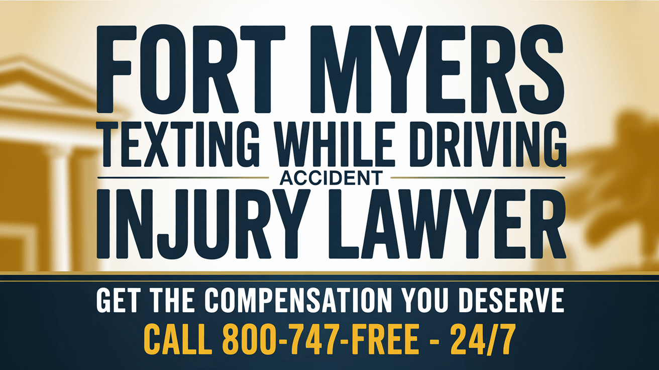 Abogado de lesiones por accidente de conducir mientras se envía mensajes de texto en Fort Myers