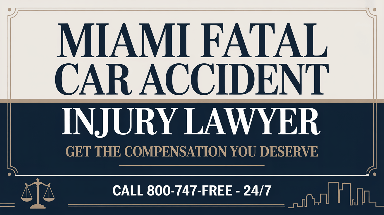 Miami Fatal Car Accident Injury Lawyer