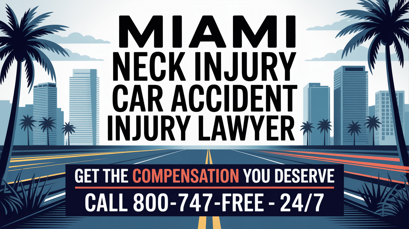 Abogado de lesiones por accidente automovilístico en el cuello de Miami