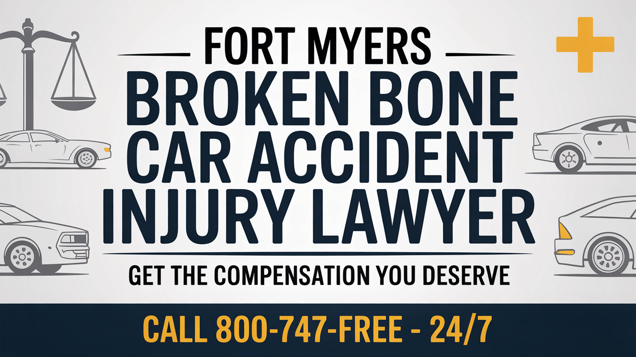 Abogado de lesiones por accidente automovilístico con fractura en Fort Myers