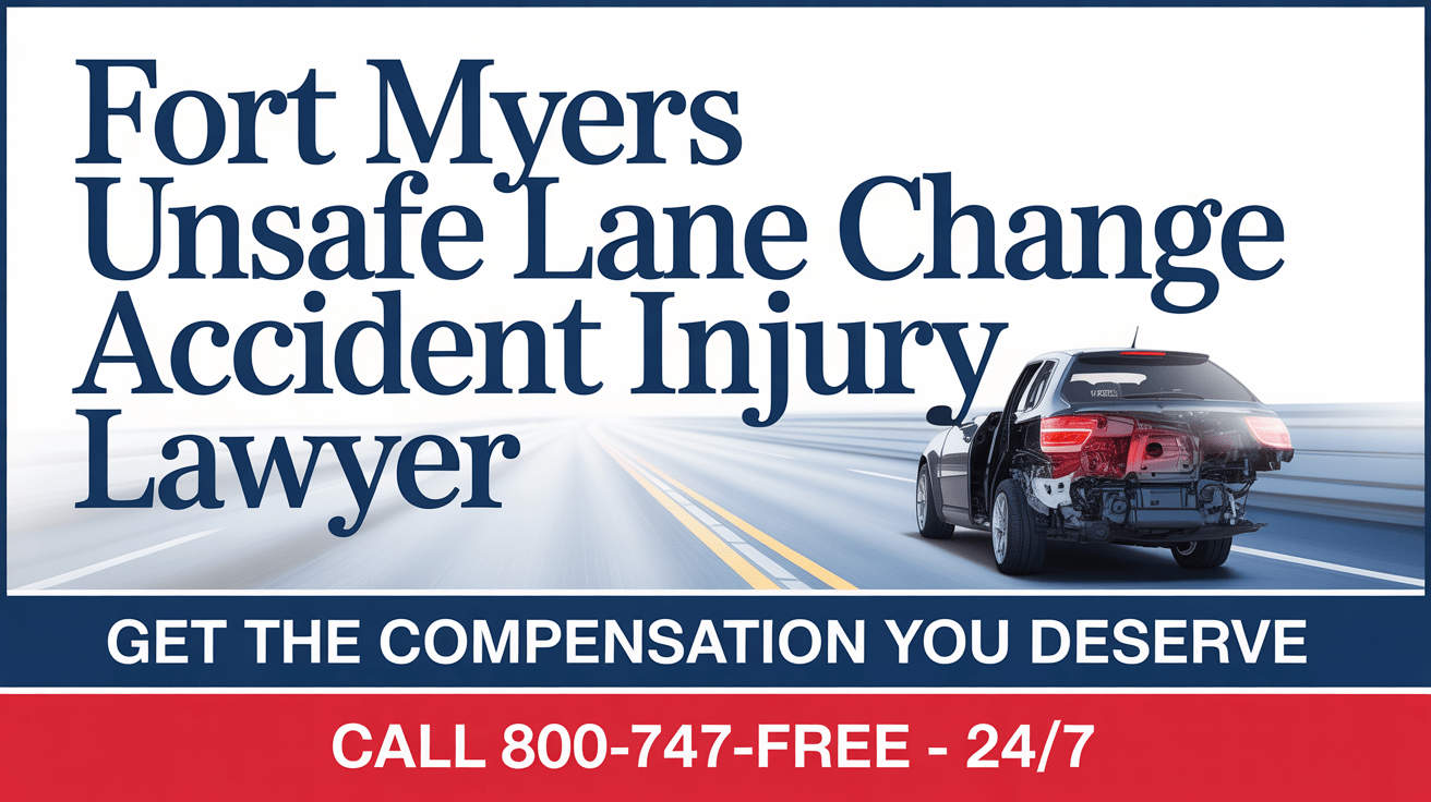 Abogado de lesiones por accidente de cambio de carril inseguro en Fort Myers