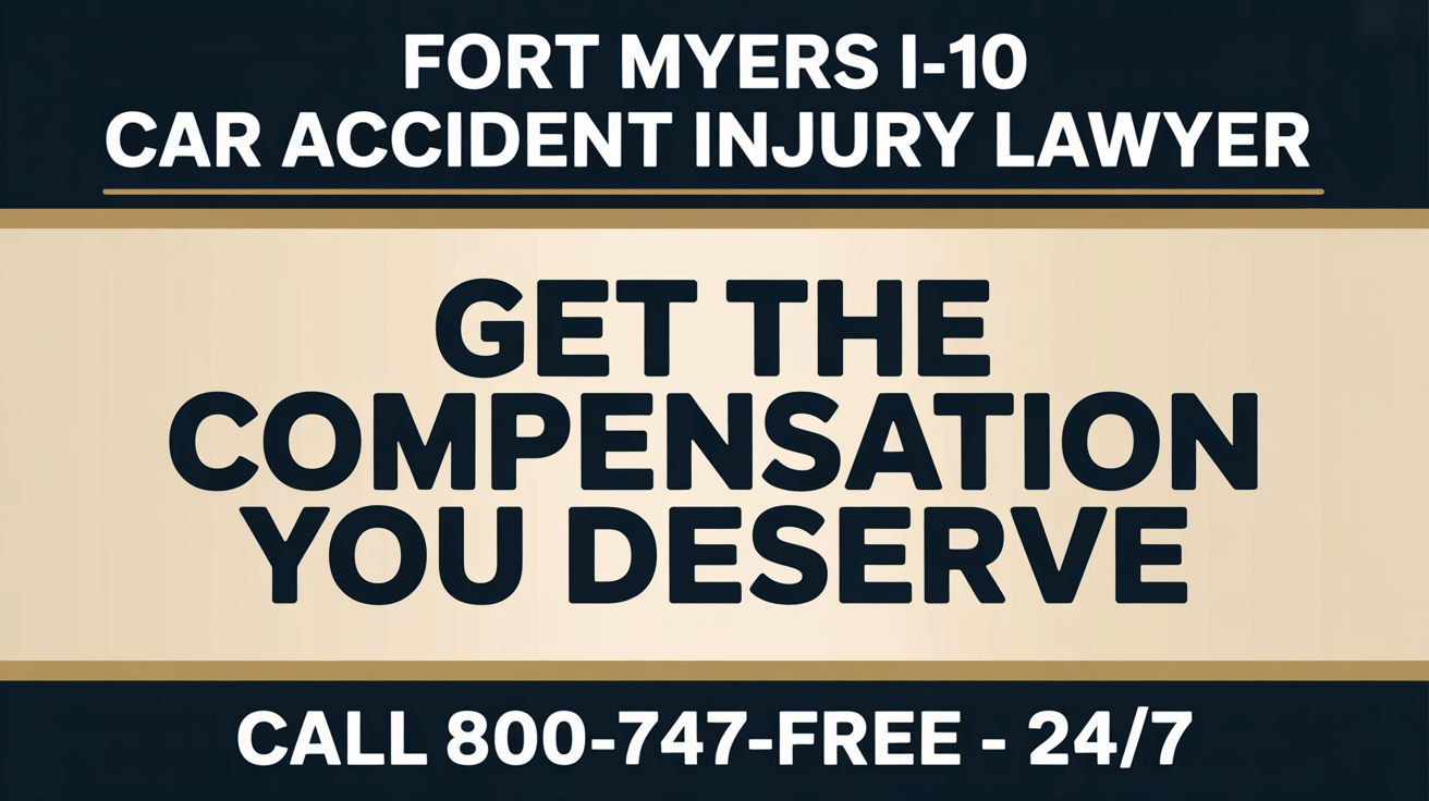 Abogado de lesiones por accidente de coche en Fort Myers I-10