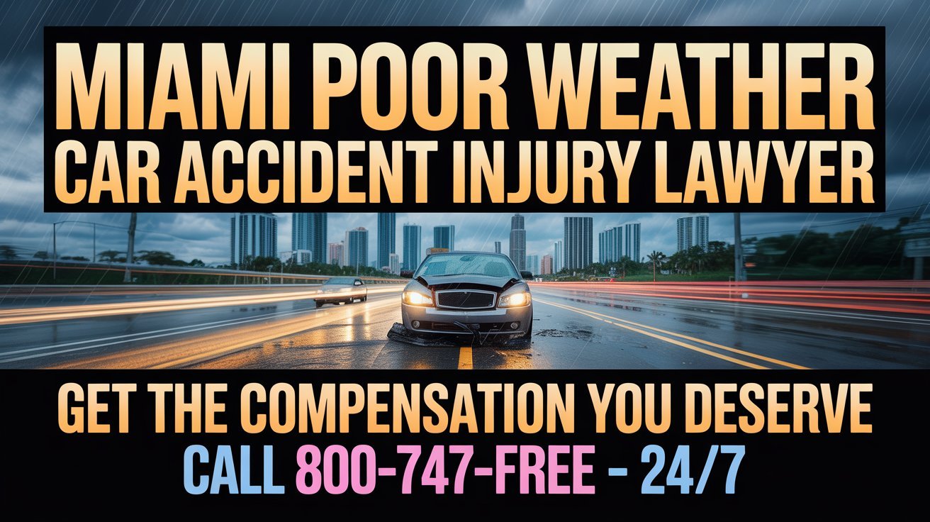 Abogado de Lesiones por Accidentes de Coche en Mal Tiempo en Miami