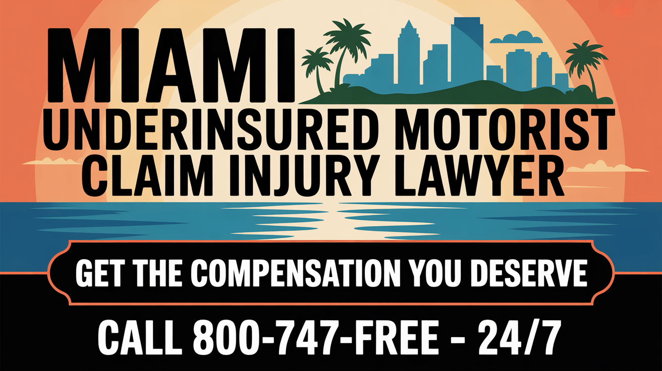 Abogado de lesiones por reclamación de motorista subasegurado en Miami