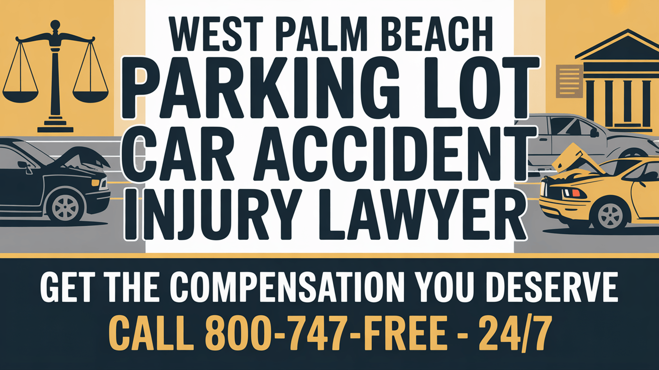 Abogado de lesiones por accidente de automóvil en estacionamiento de West Palm Beach