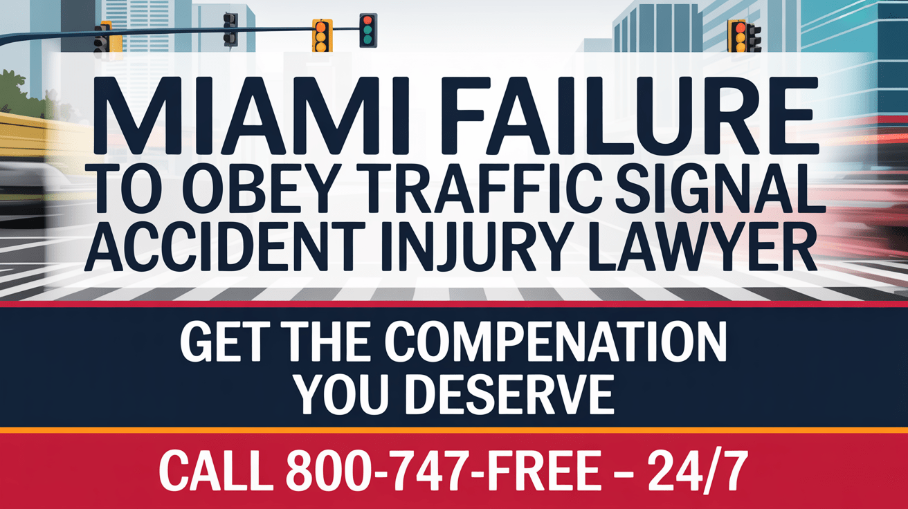 Miami Failure To Obey Traffic Signal Accident Injury Lawyer