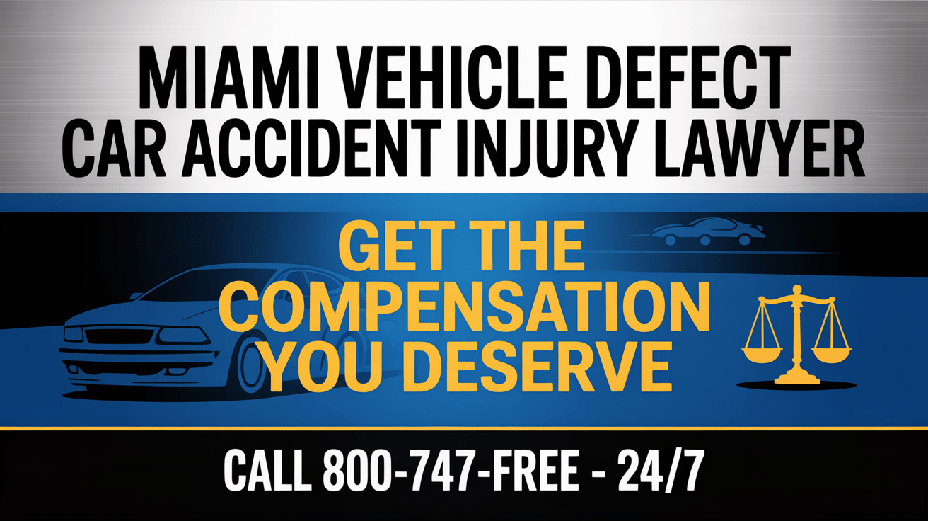 Abogado de Lesiones por Accidentes de Vehículos Defectuosos en Miami