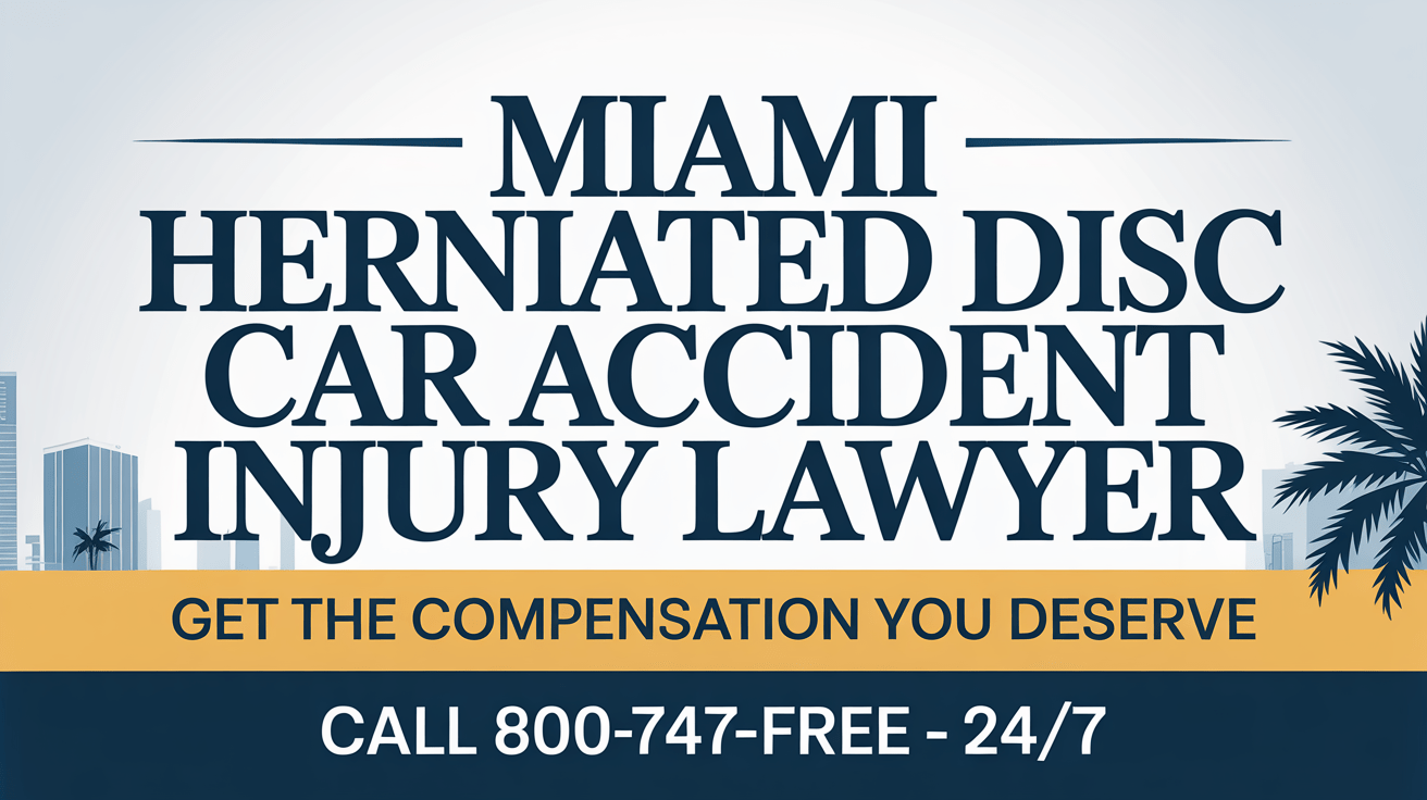 Miami Herniated Disc Car Accident Injury Lawyer