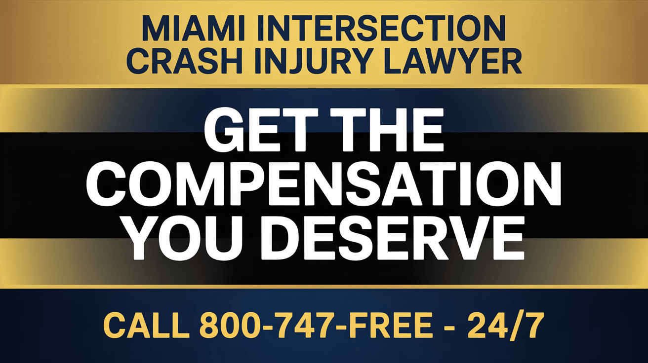 Abogado de lesiones por accidente en intersección de Miami