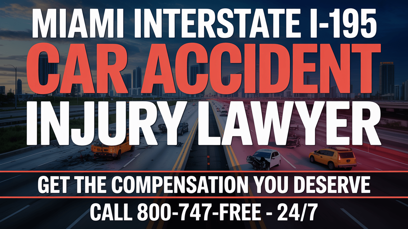 Abogado de lesiones por accidente de automóvil en la I-195 de Miami