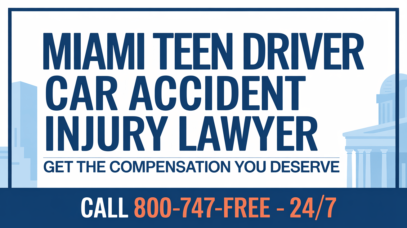 Abogado de lesiones por accidente de coche de adolescentes en Miami