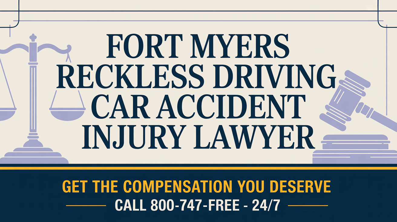 Abogado de lesiones por accidente de automóvil por conducción temeraria en Fort Myers