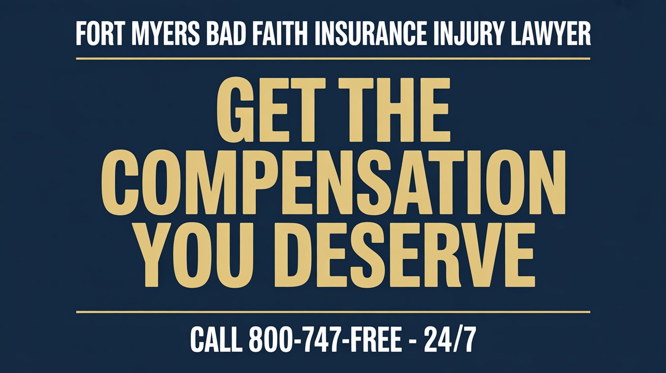 Fort Myers Bad Faith Insurance Injury Lawyer