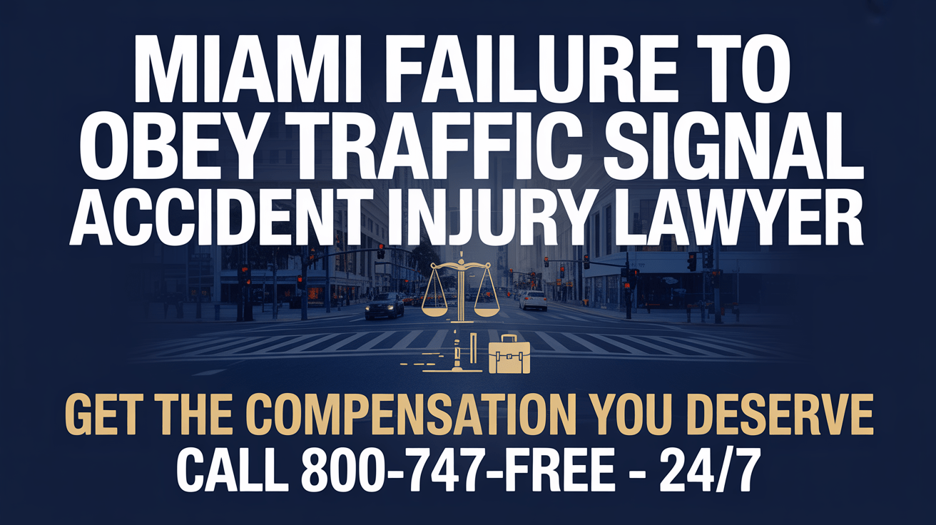 Miami Failure To Obey Traffic Signal Accident Injury Lawyer