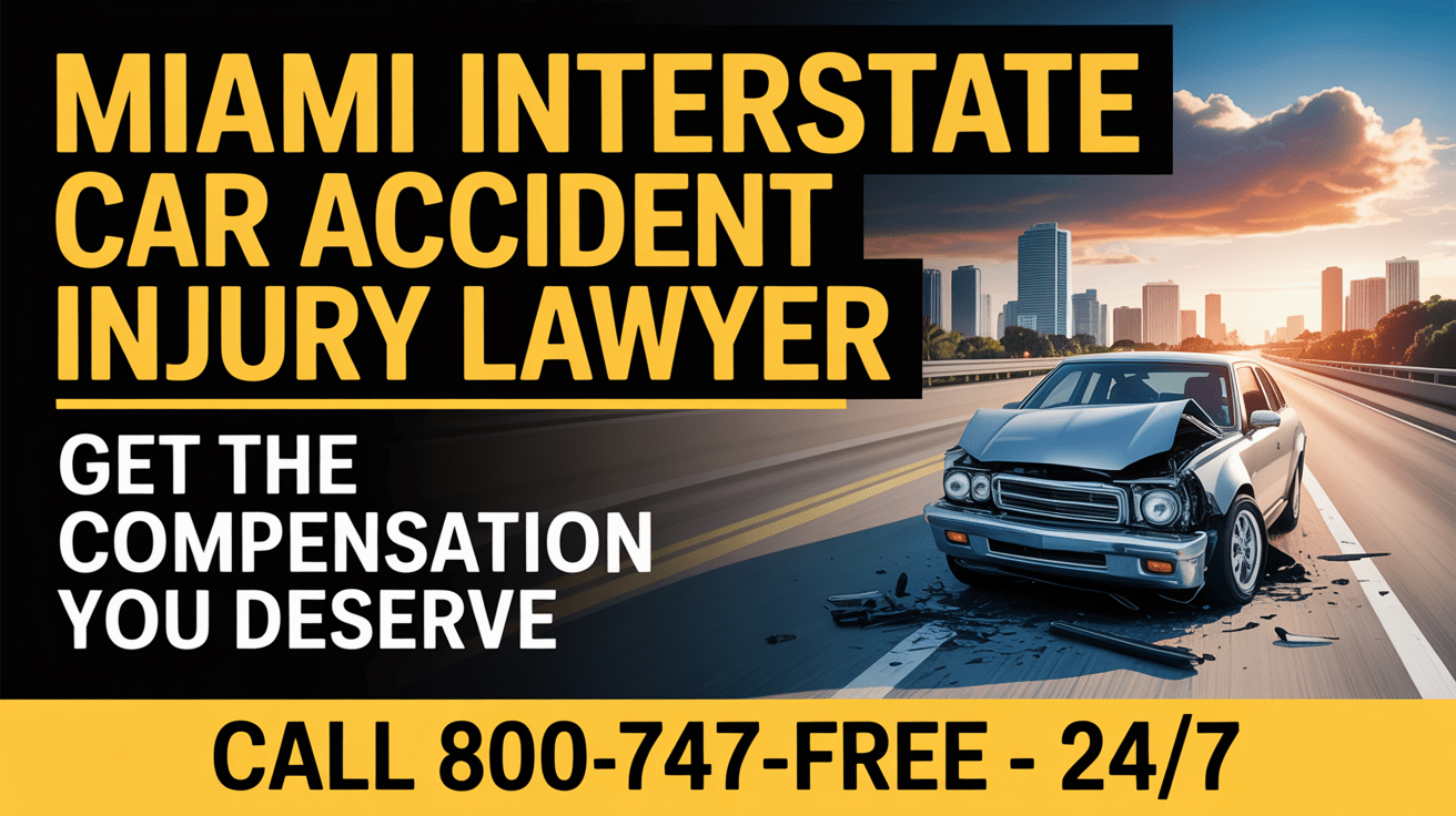 Abogado de lesiones por accidente automovilístico interestatal en Miami