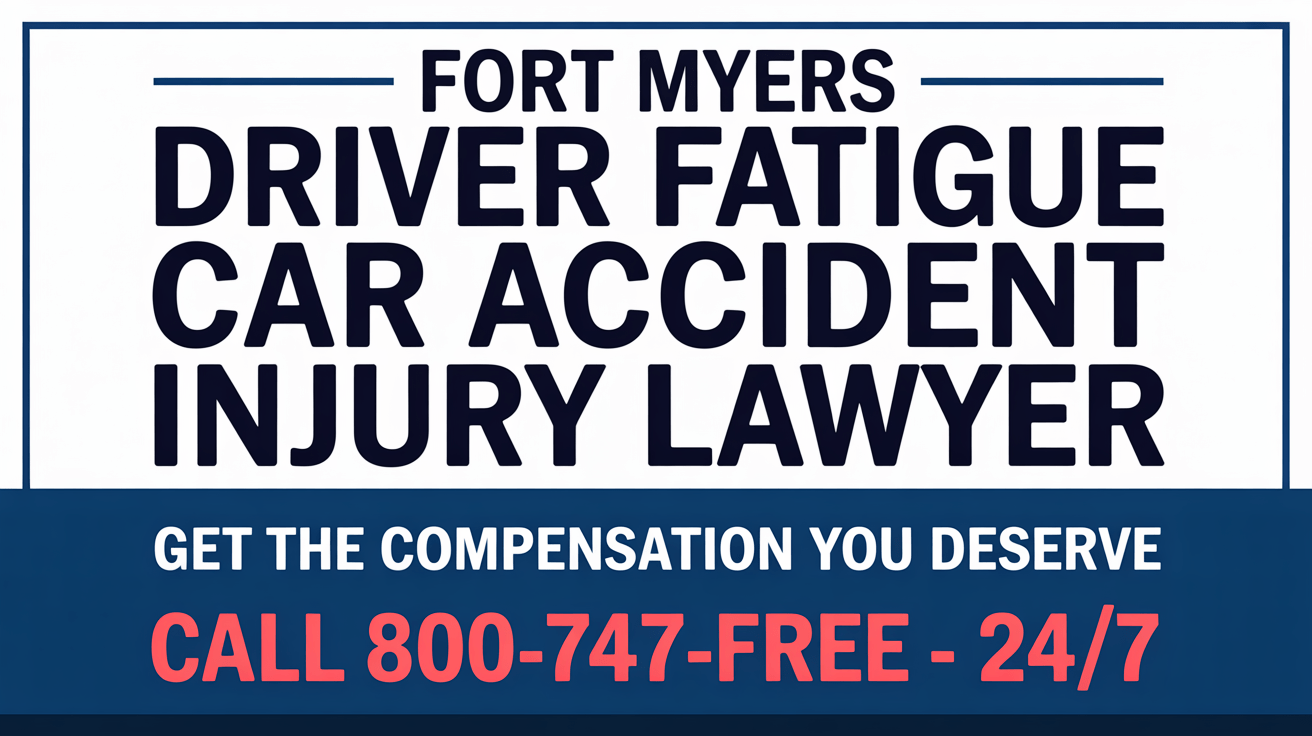 Abogado de Lesiones por Accidentes de Automóvil por Fatiga en Fort Myers