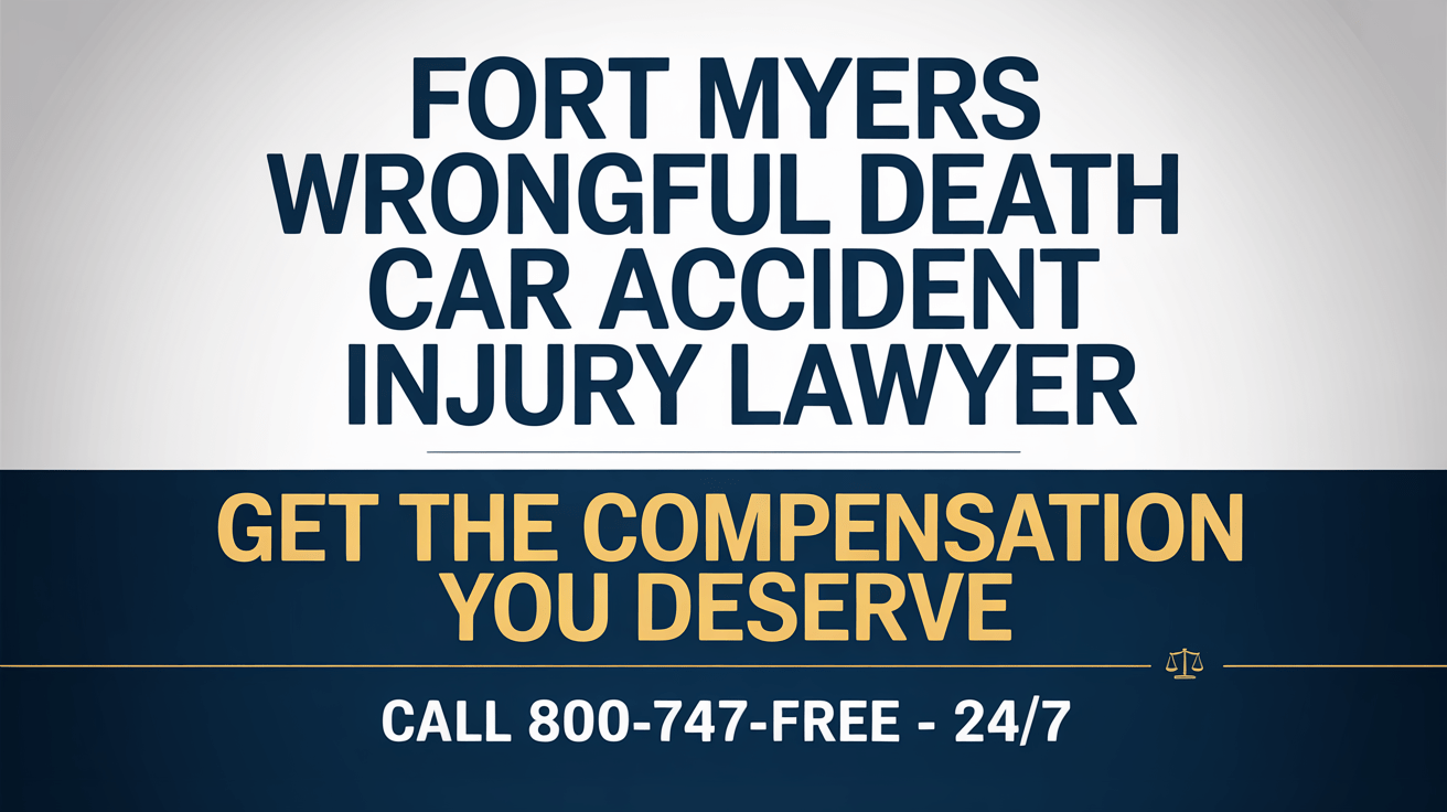 Abogado de lesiones por accidente de coche por muerte por negligencia en Fort Myers