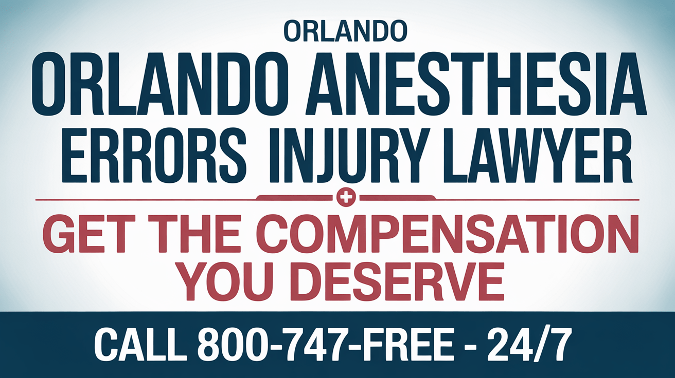 Orlando Anesthesia Errors Injury Lawyer