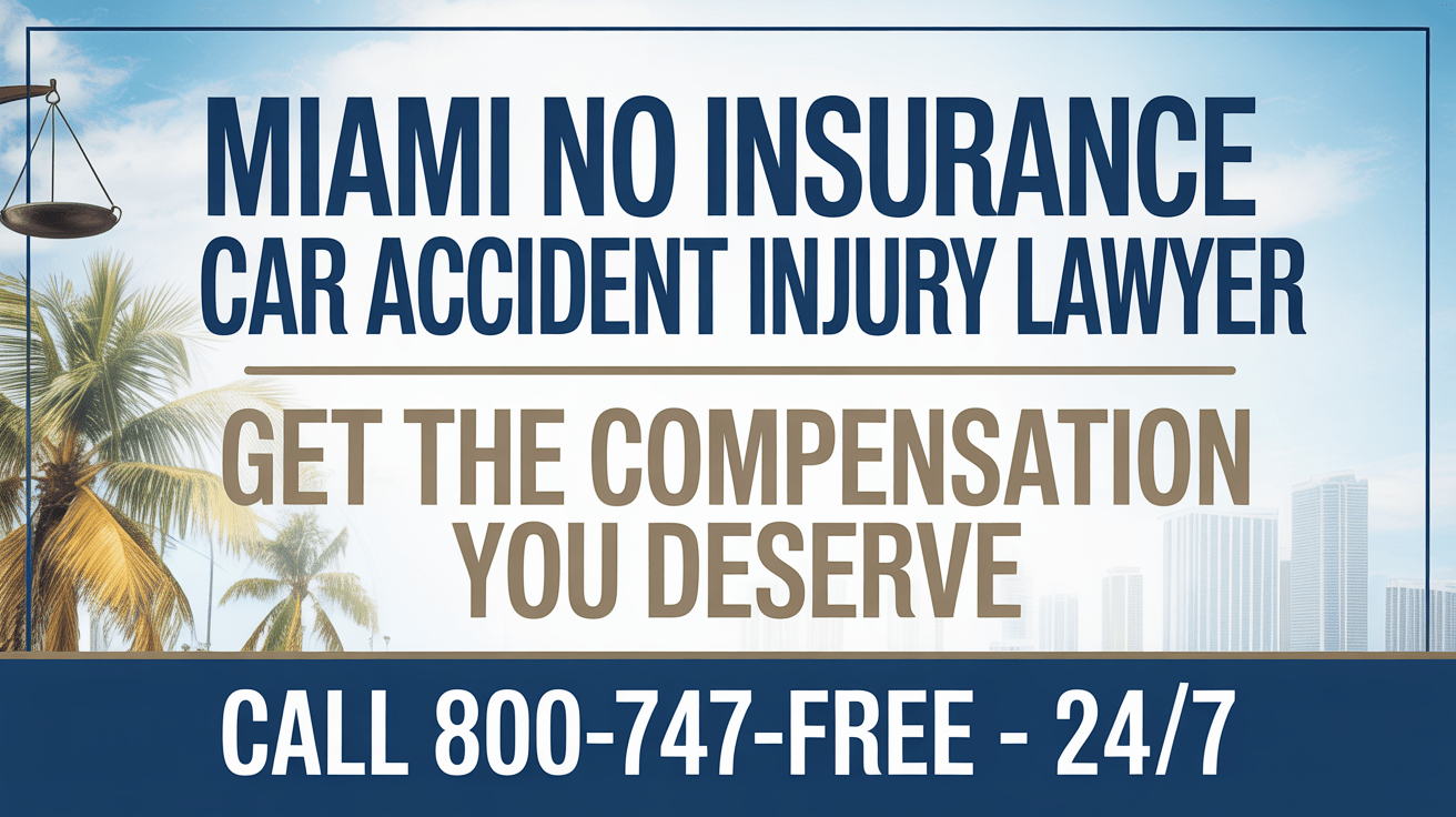 Miami No Insurance Car Accident Injury Lawyer