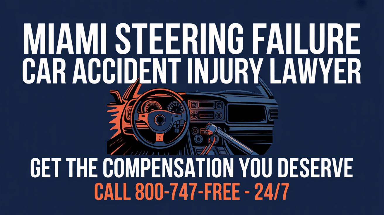 Abogado de Lesiones por Accidente de Automóvil por Falla de Dirección en Miami
