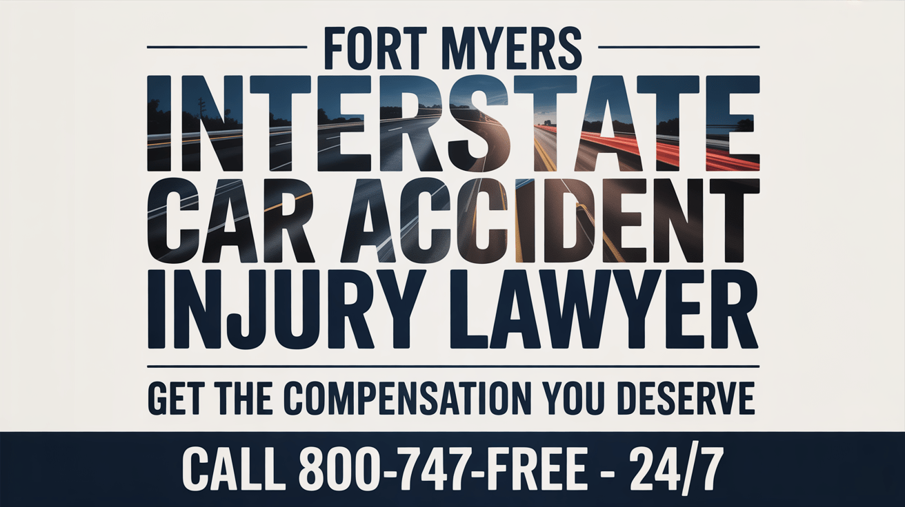 Abogado de lesiones por accidentes automovilísticos interestatales en Fort Myers