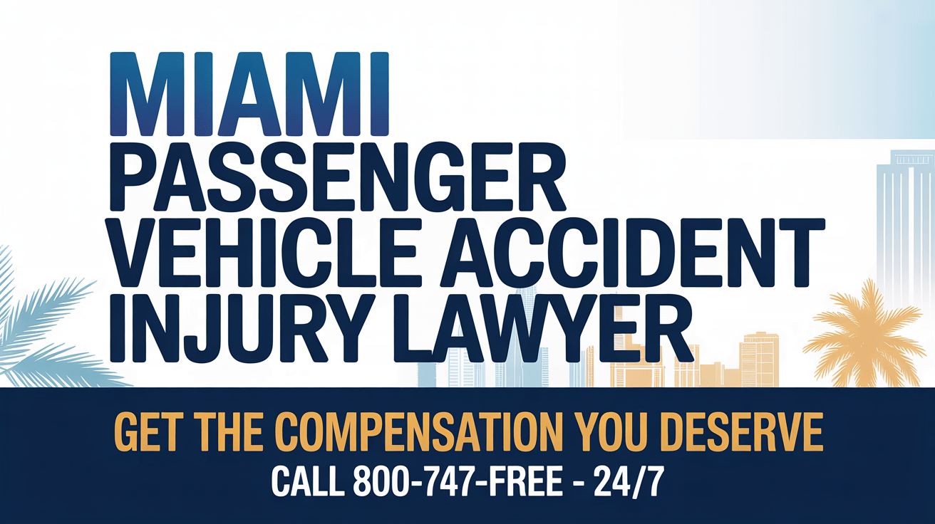 Miami Passenger Vehicle Accident Injury Lawyer