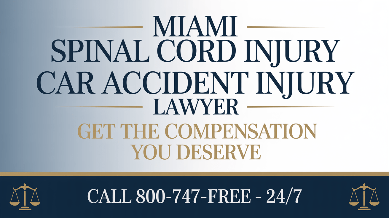 Abogado de lesiones por accidente de coche en la médula espinal de Miami