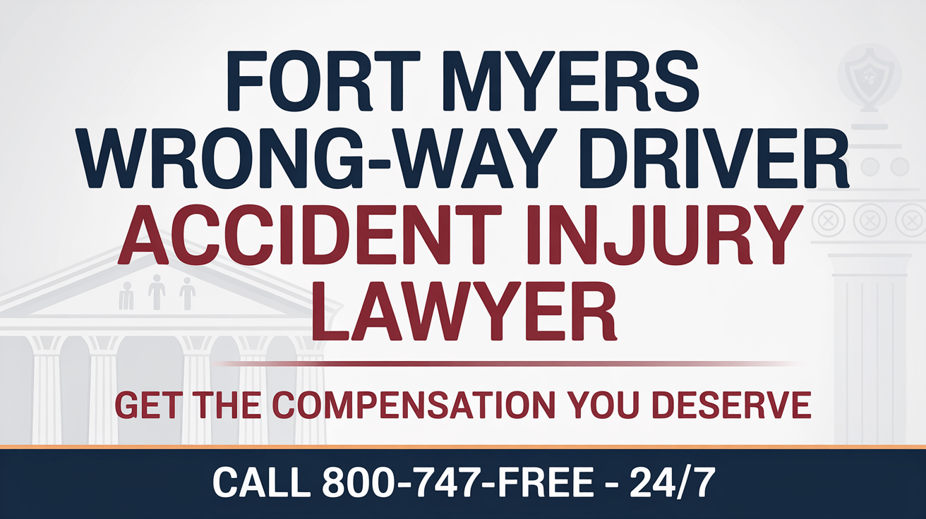 Abogado de lesiones por accidente de conductor en sentido contrario en Fort Myers