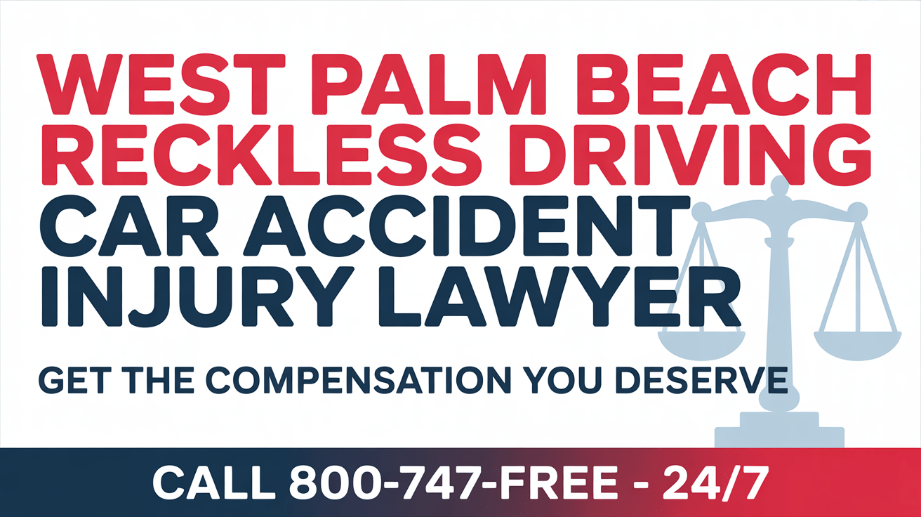 West Palm Beach Reckless Driving Car Accident Injury Lawyer