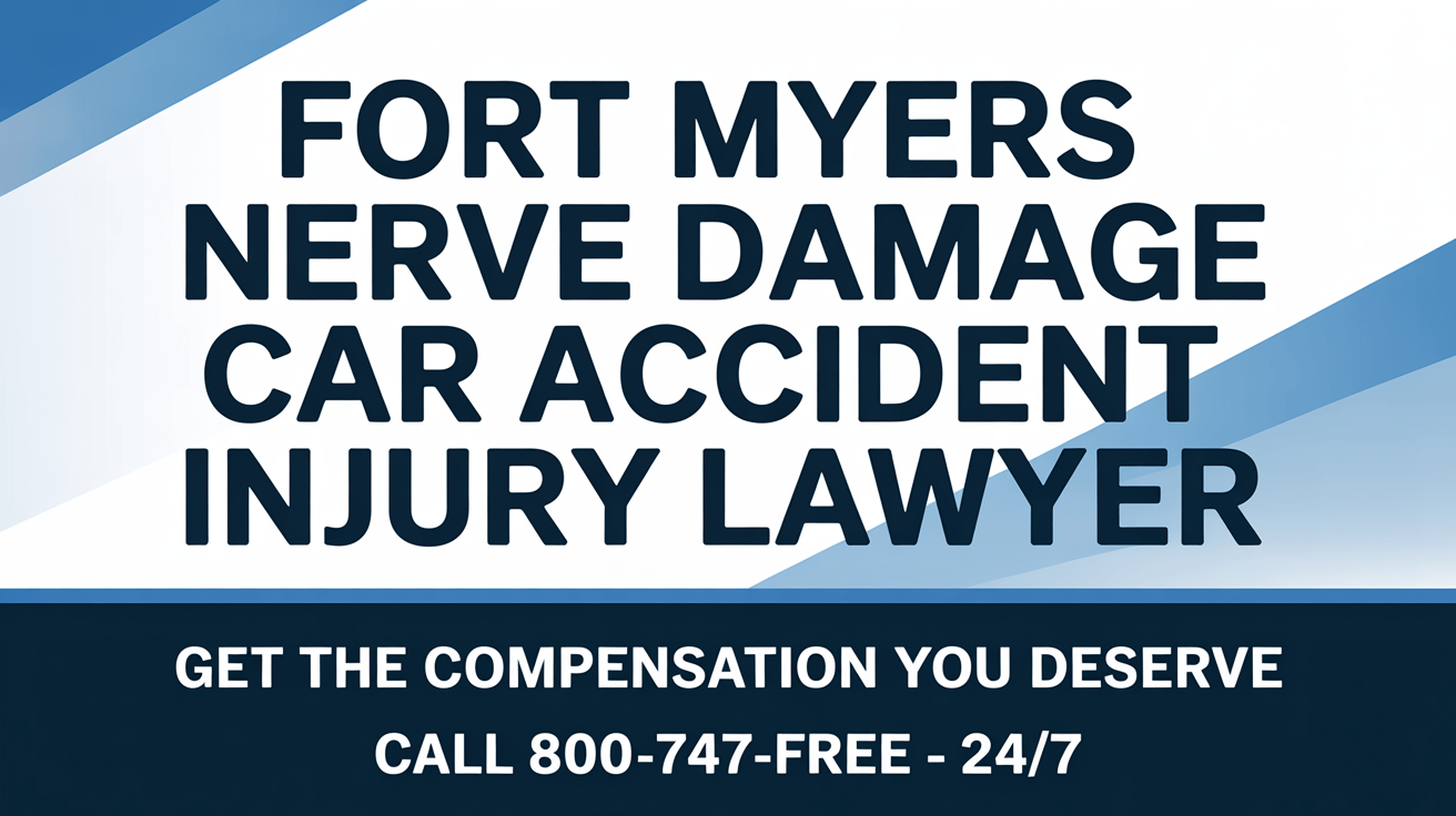 Abogado de lesiones por accidente automovilístico por daño nervioso en Fort Myers