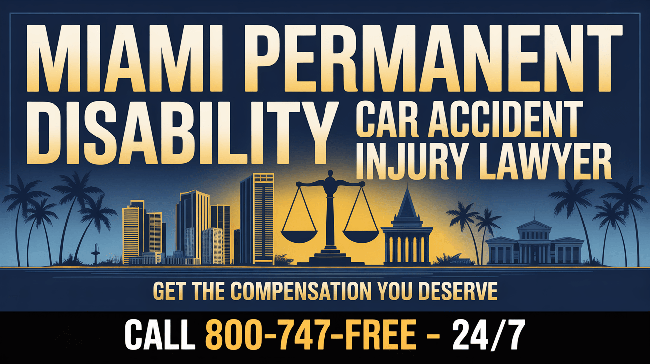 Abogado de lesiones por accidente automovilístico con discapacidad permanente en Miami