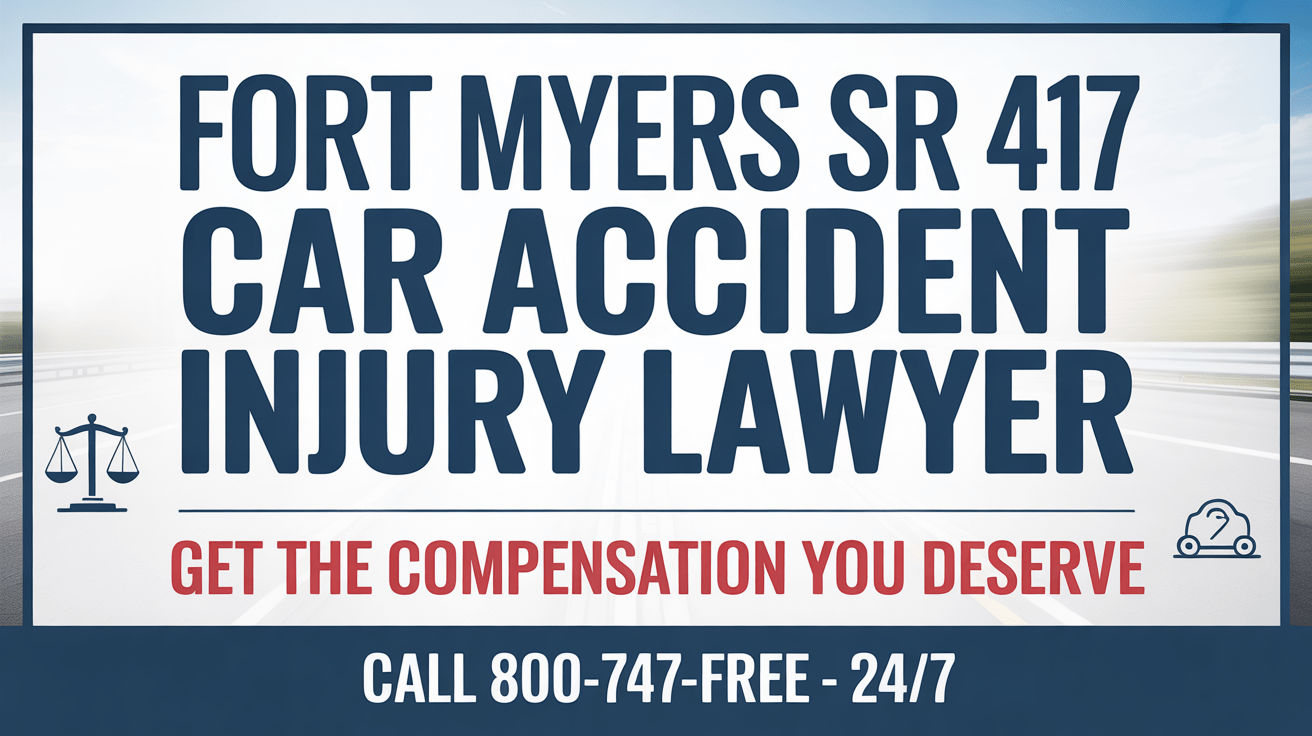 Abogado de lesiones por accidente de coche en Fort Myers SR 417