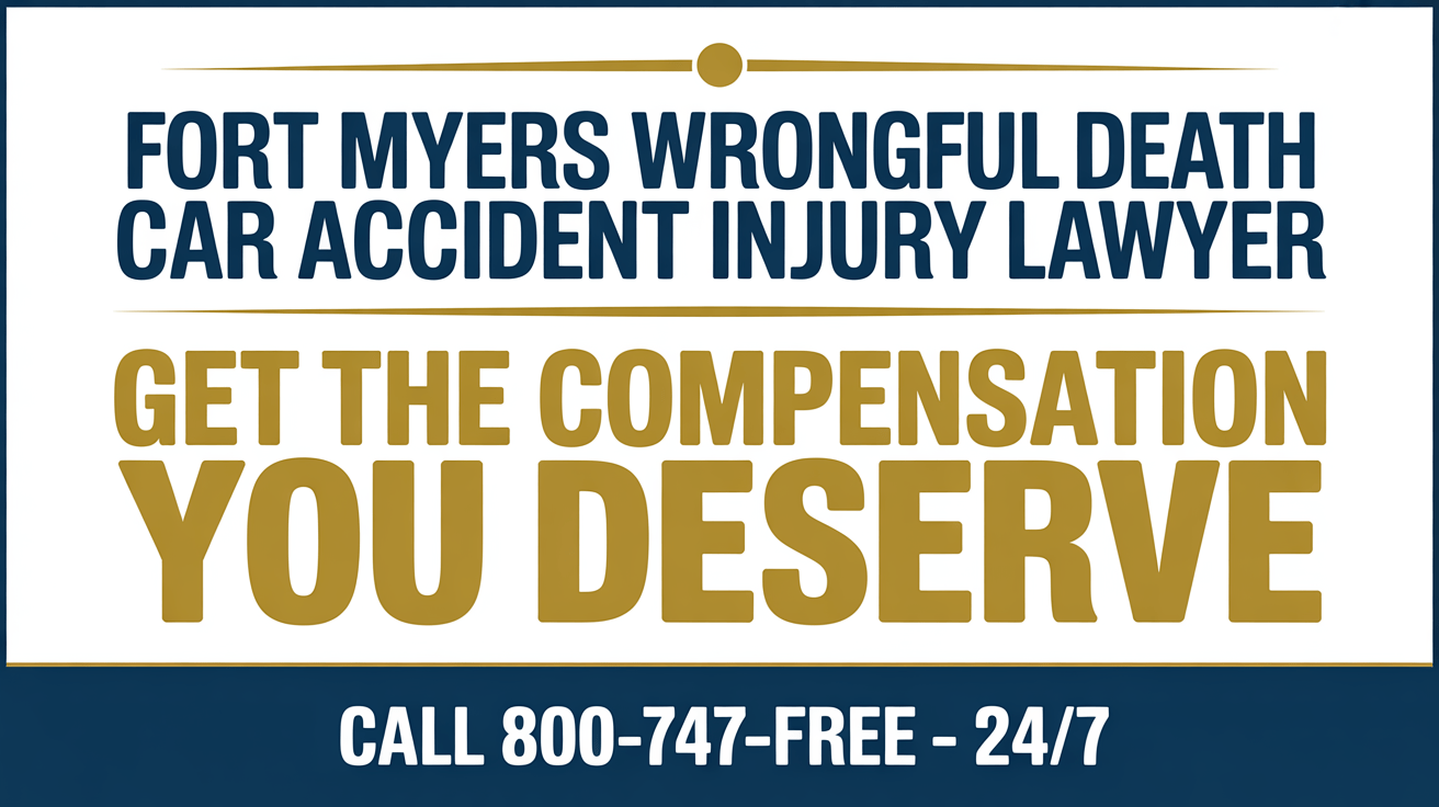Abogado de lesiones por accidente de automóvil por muerte injusta en Fort Myers