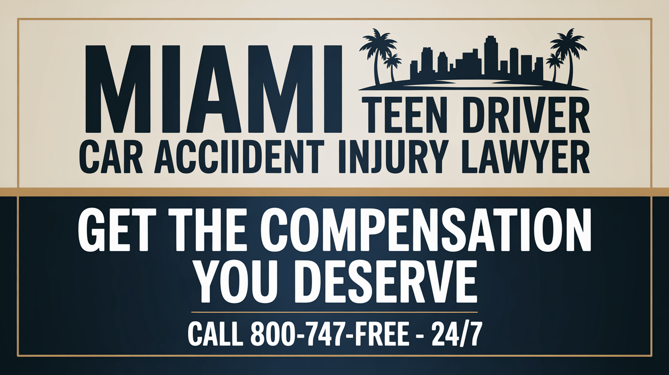 Abogado de lesiones por accidente automovilístico de adolescentes en Miami