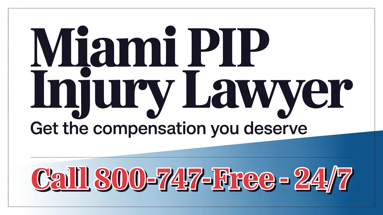Abogado de Lesiones Personales de Protección (PIP) en Miami