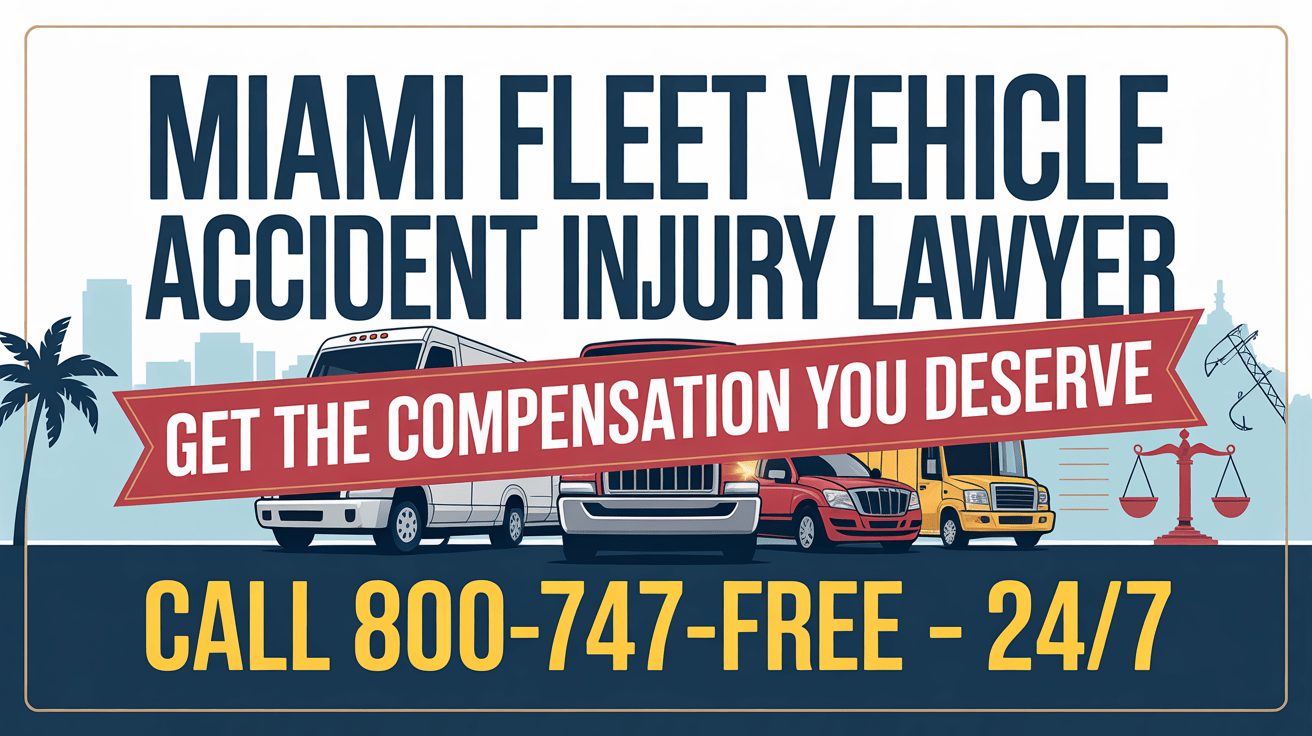 Abogado de lesiones por accidente de vehículo de flota en Miami
