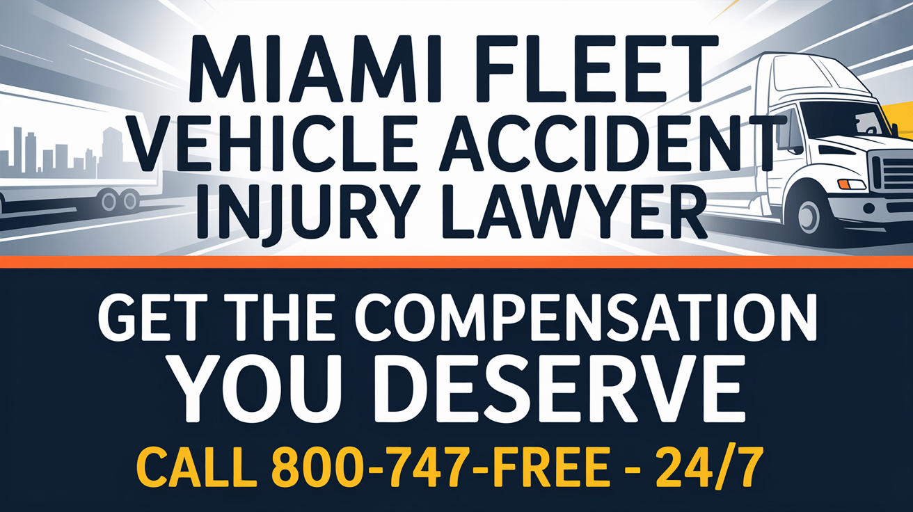 Abogado de lesiones por accidente de vehículo de flota en Miami